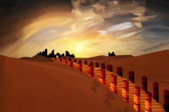 Digital Painting (Desert location) (Large)