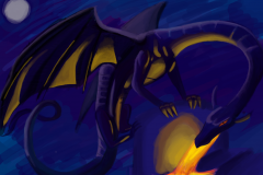 Digital Painting (Dragon) (Large)