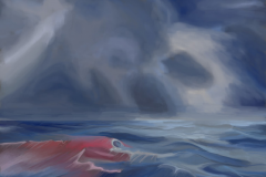 Digital Painting (Harsh Ocean) (Large)